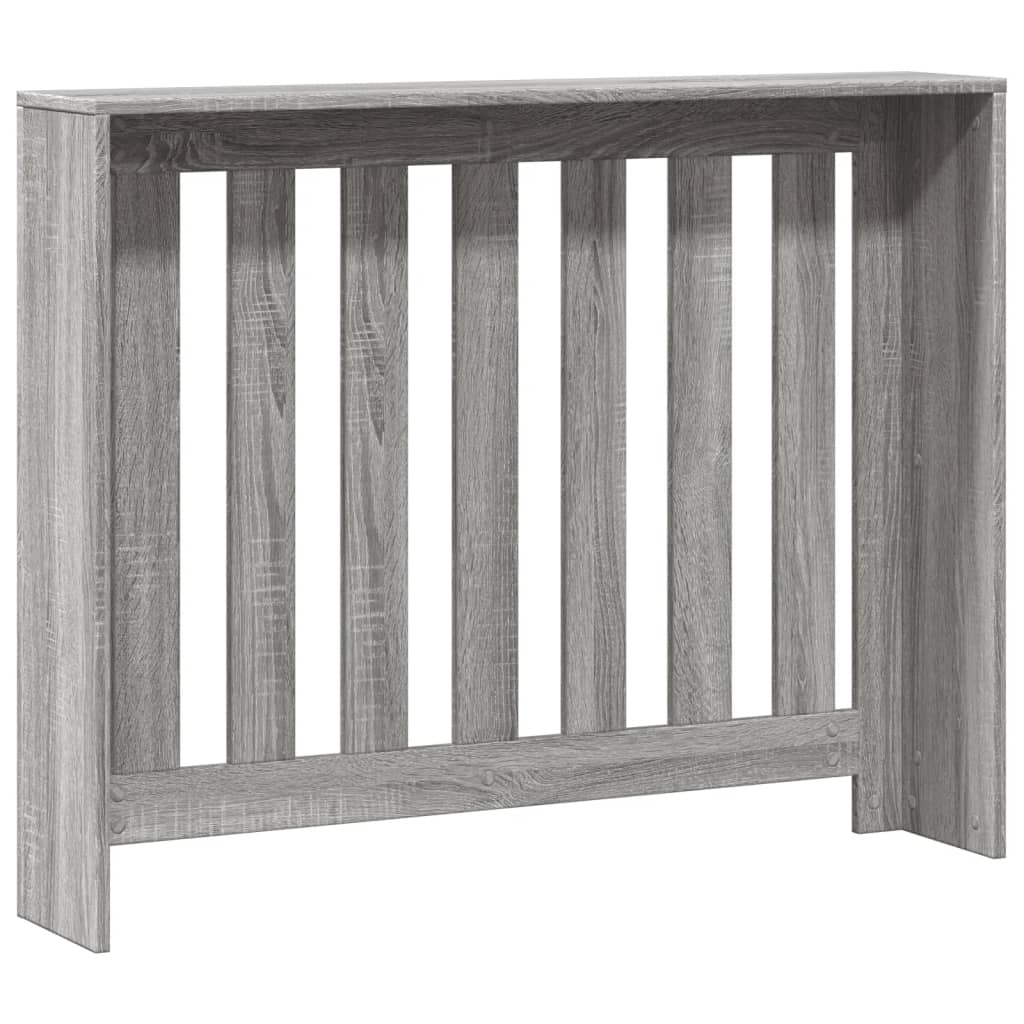 Radiator Cover Grey Sonoma 104 x 20 x 82 cm Engineered Wood