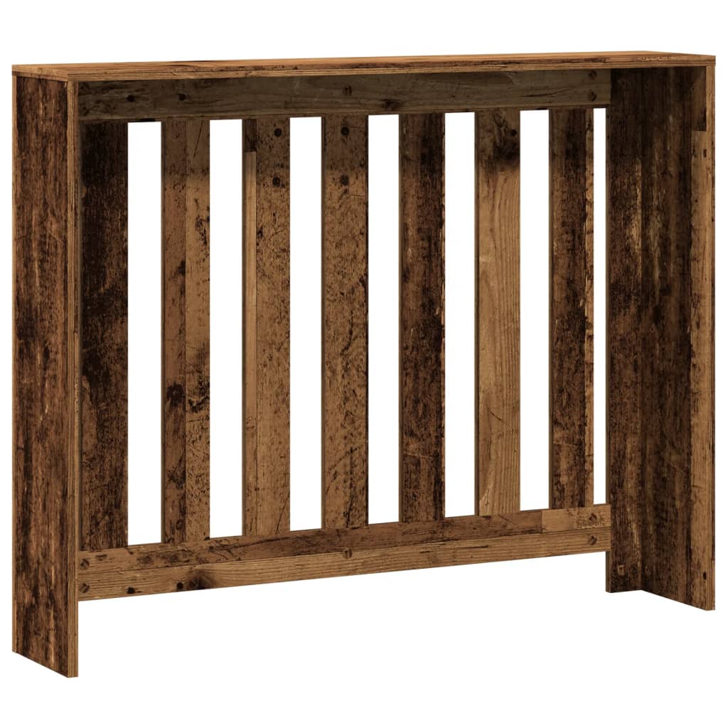 Radiator Cover Old Wood 104x20x82 cm Engineered Wood