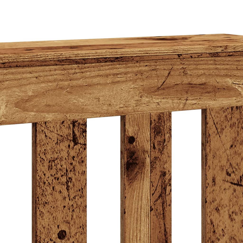Radiator Cover Old Wood 104x20x82 cm Engineered Wood
