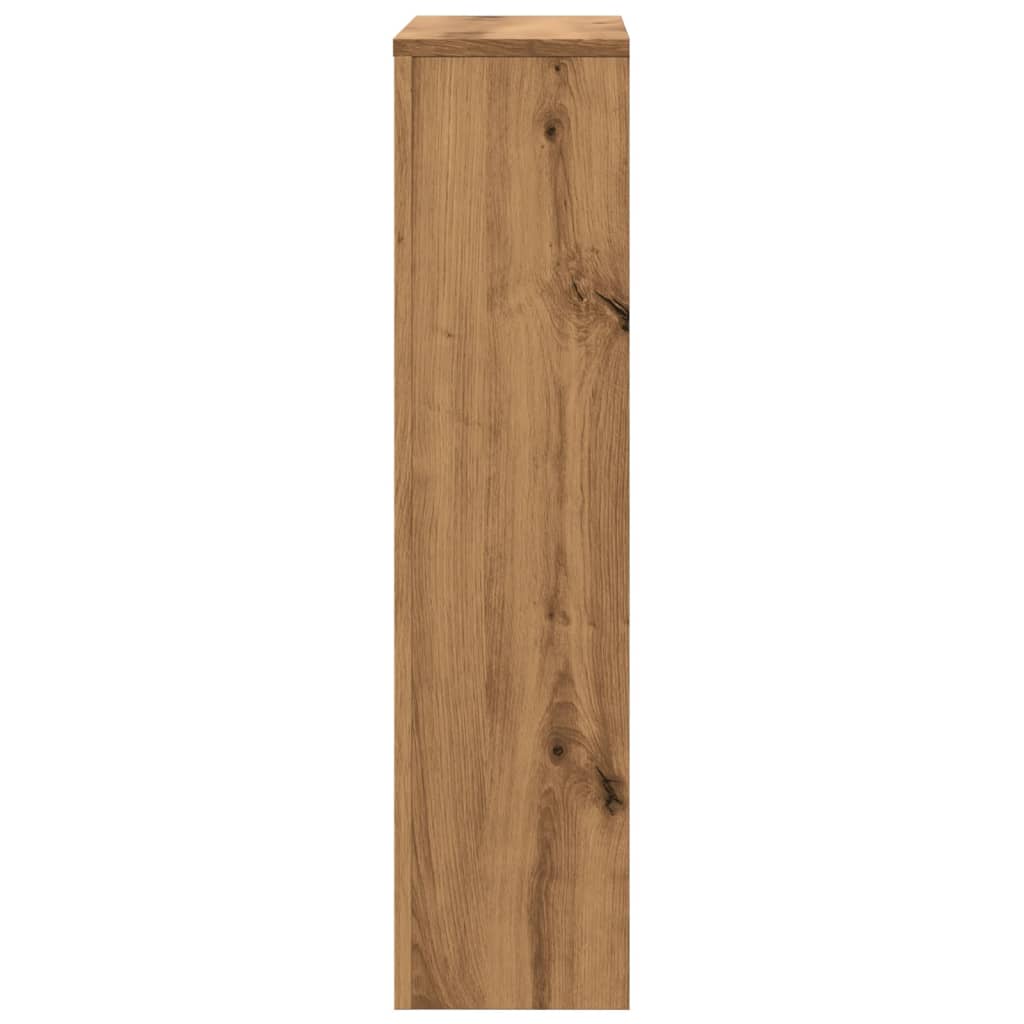 Radiator Cover Artisian Oak 104x20x82 cm Engineered Wood