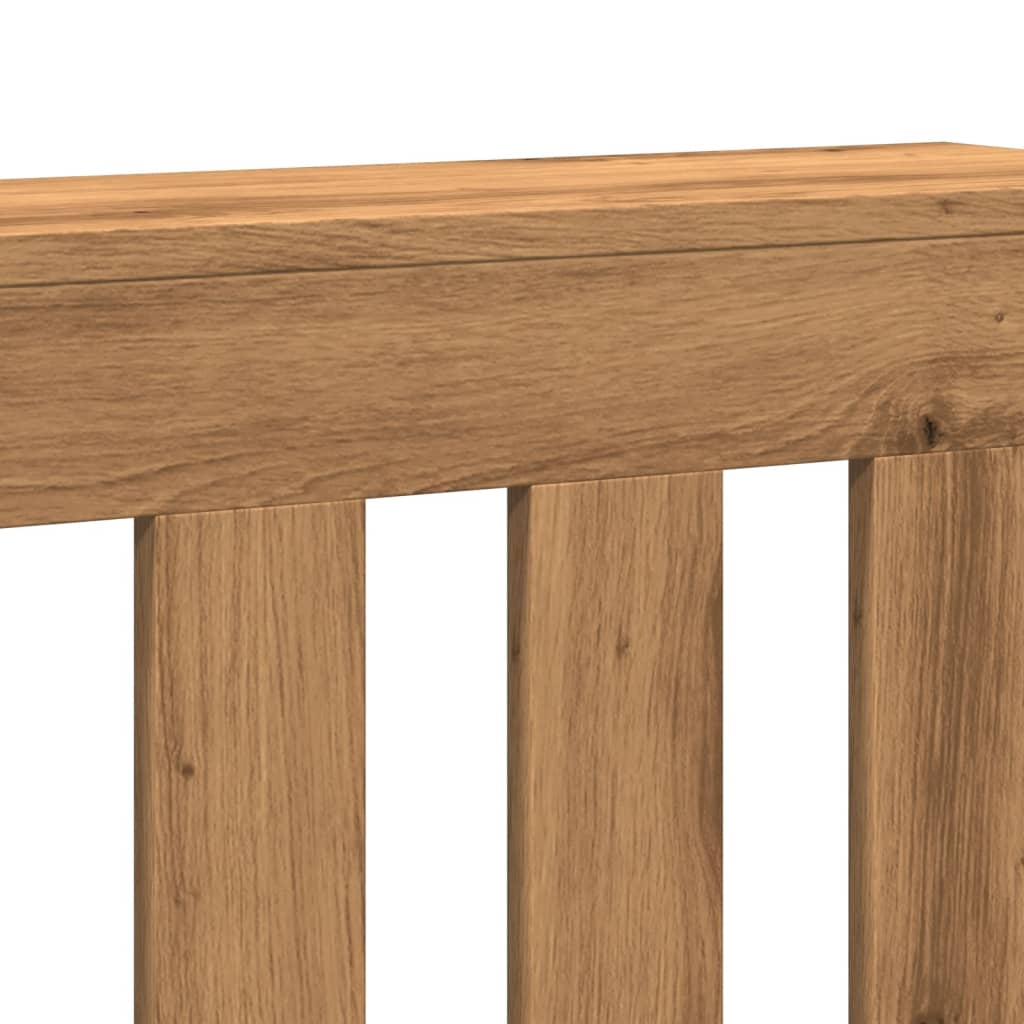 Radiator Cover Artisian Oak 104x20x82 cm Engineered Wood