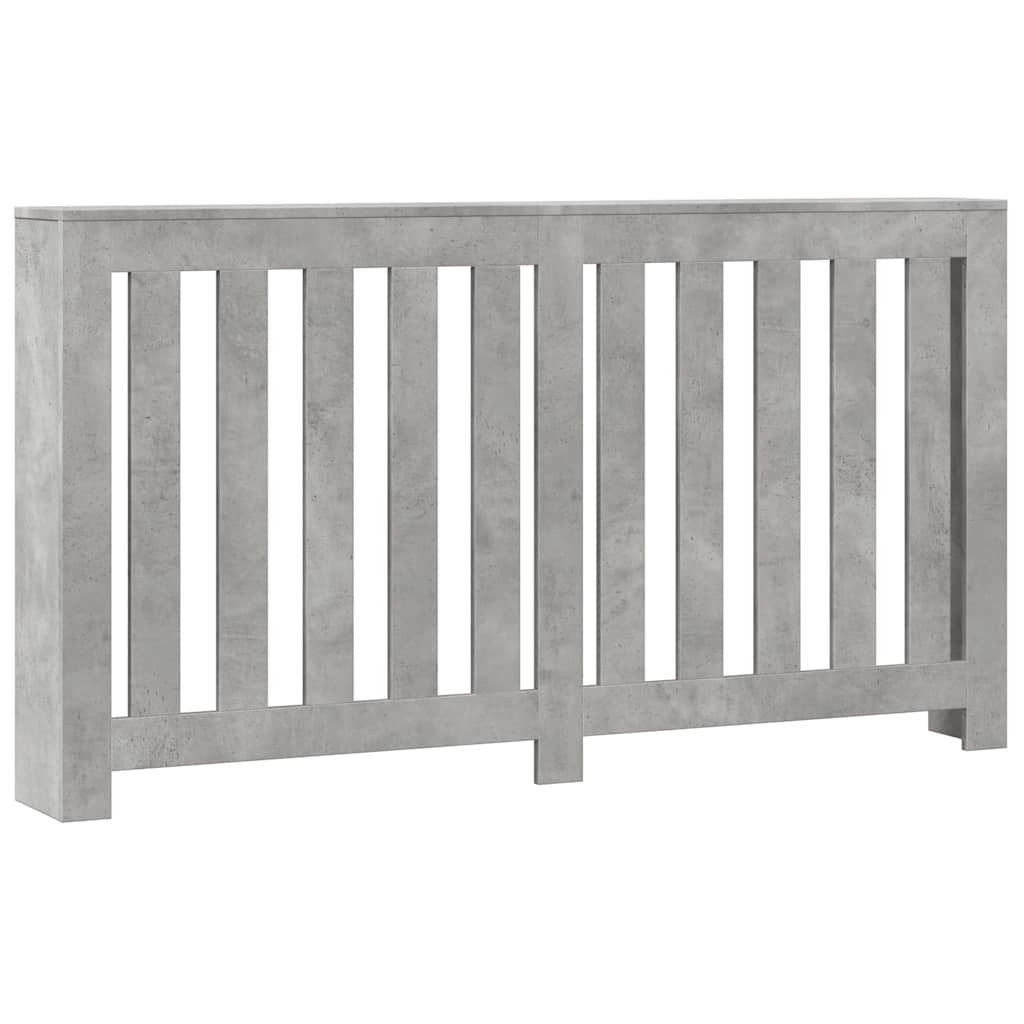 Radiator Cover Concrete Grey 149x20x82 cm Engineered Wood
