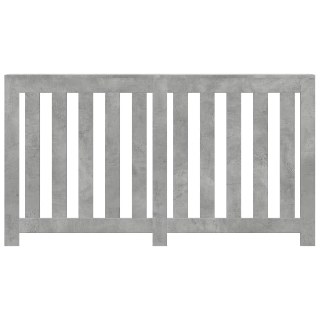 Radiator Cover Concrete Grey 149x20x82 cm Engineered Wood