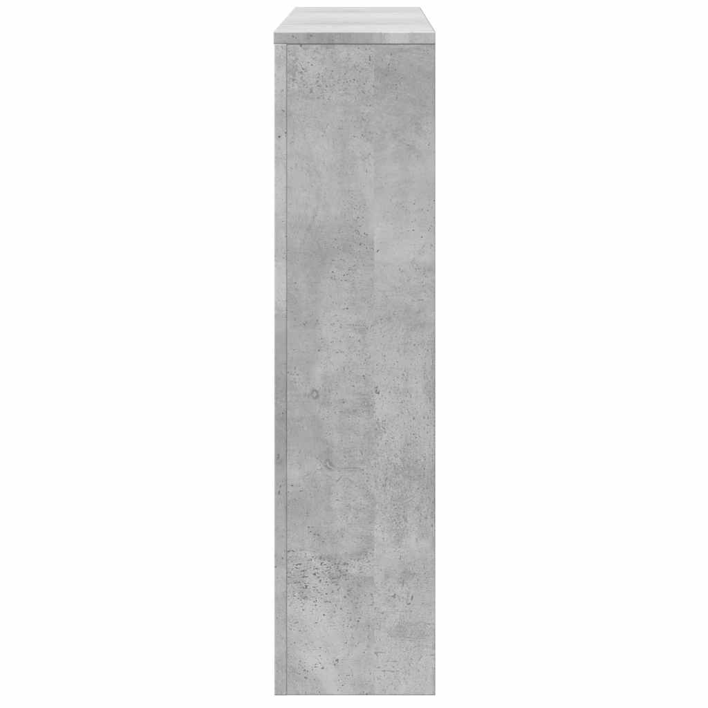 Radiator Cover Concrete Grey 149x20x82 cm Engineered Wood