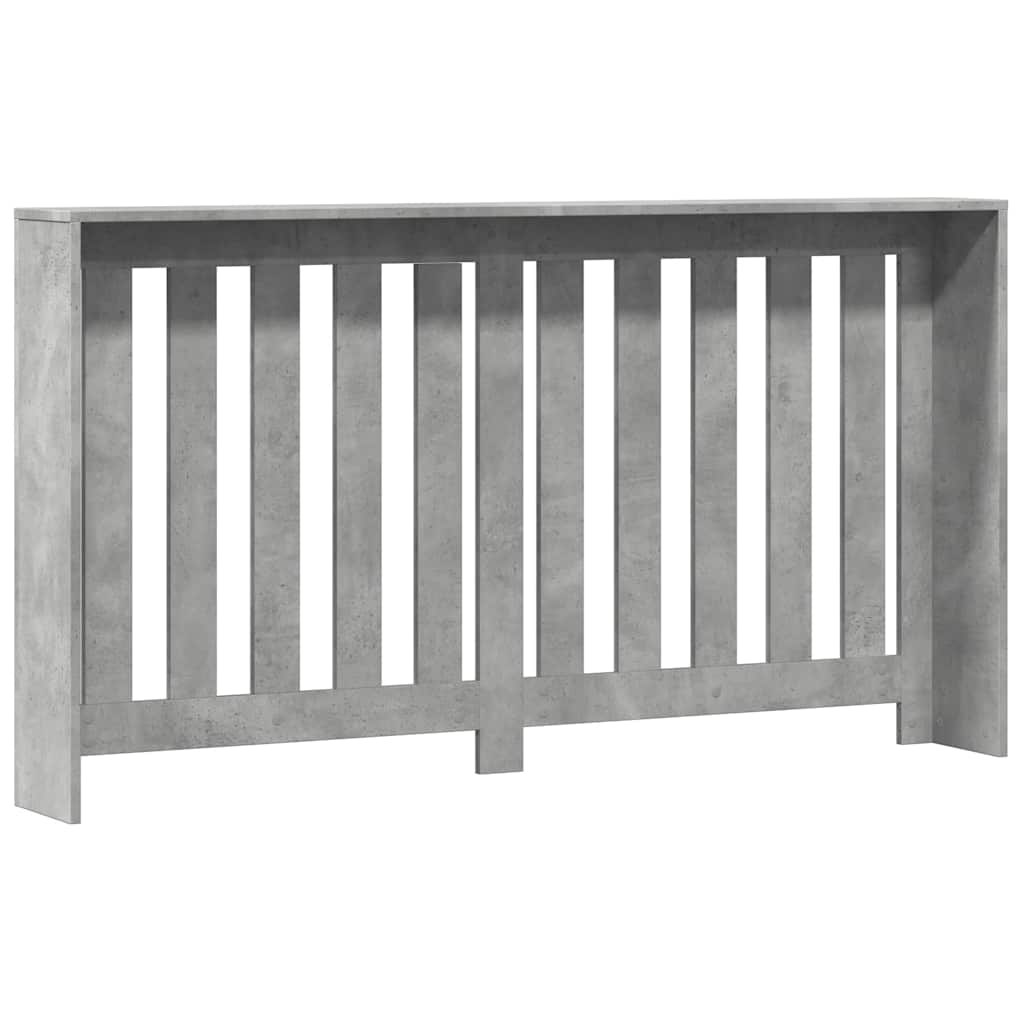 Radiator Cover Concrete Grey 149x20x82 cm Engineered Wood
