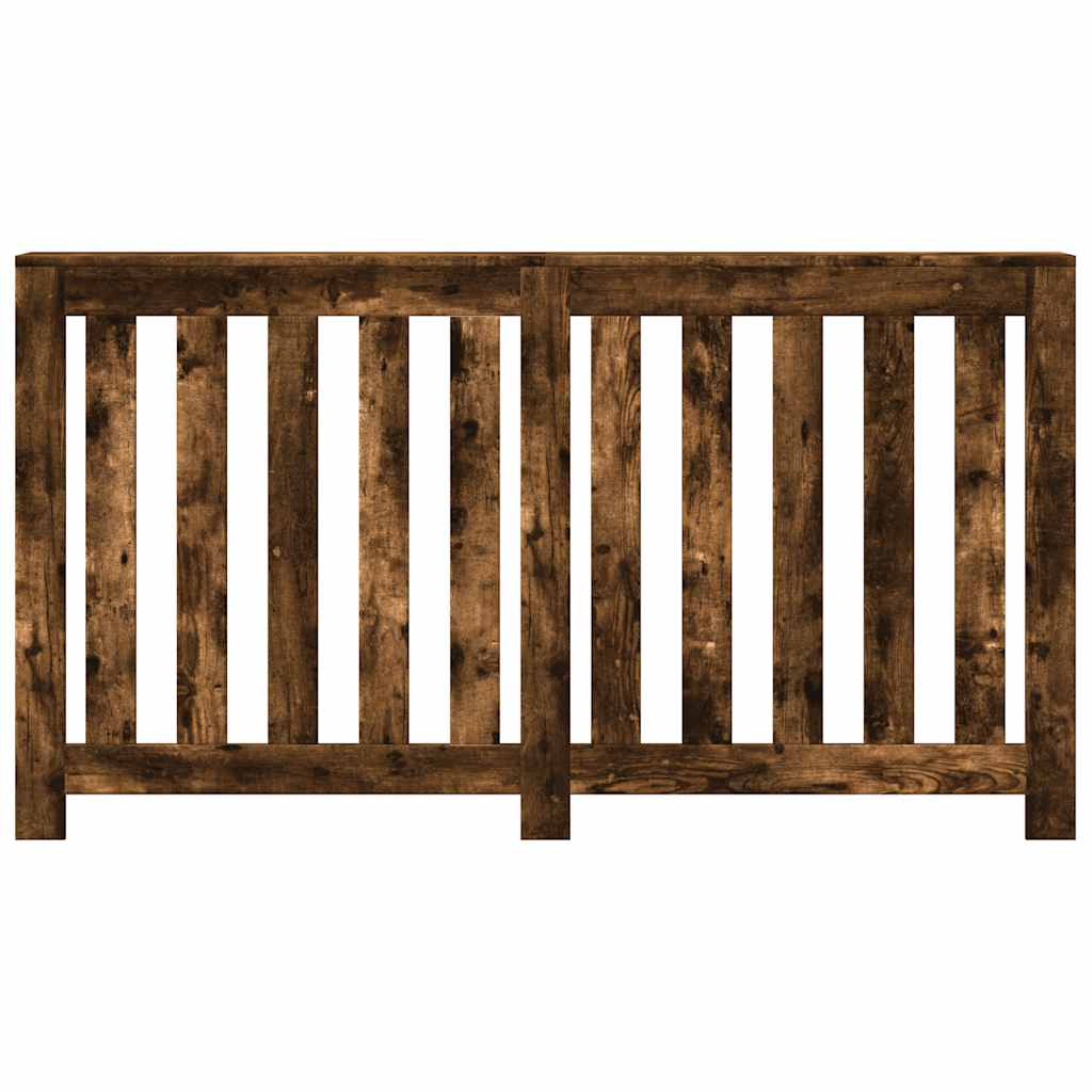 Radiator Cover Smoked Oak 149x20x82 cm Engineered Wood