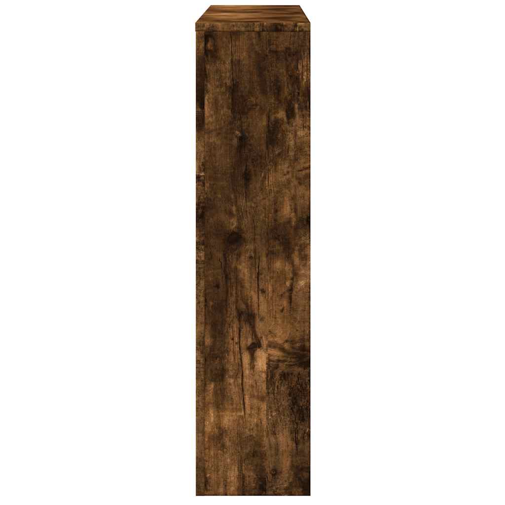 Radiator Cover Smoked Oak 149x20x82 cm Engineered Wood