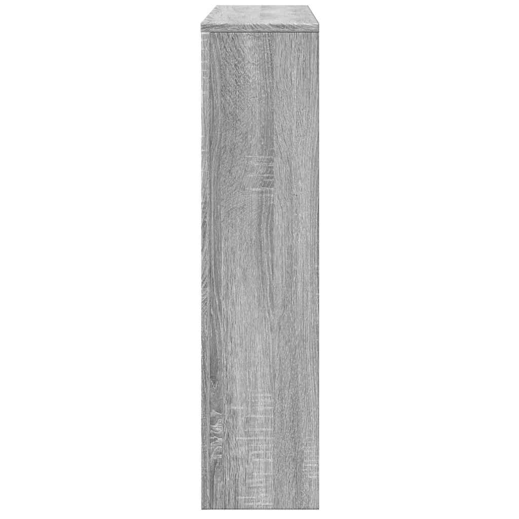 Radiator Cover Grey Sonoma 149x20x82 cm Engineered Wood