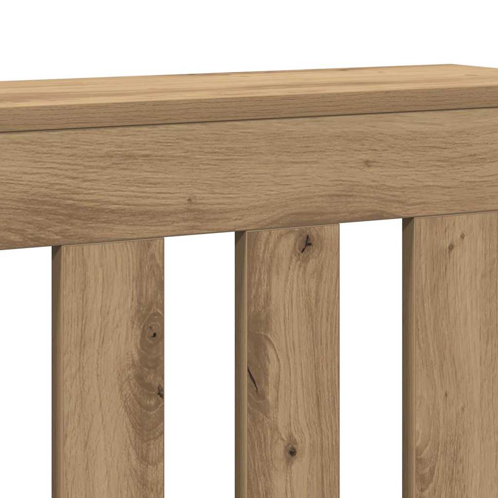 Radiator Cover Artisian Oak 149x20x82 cm Engineered Wood