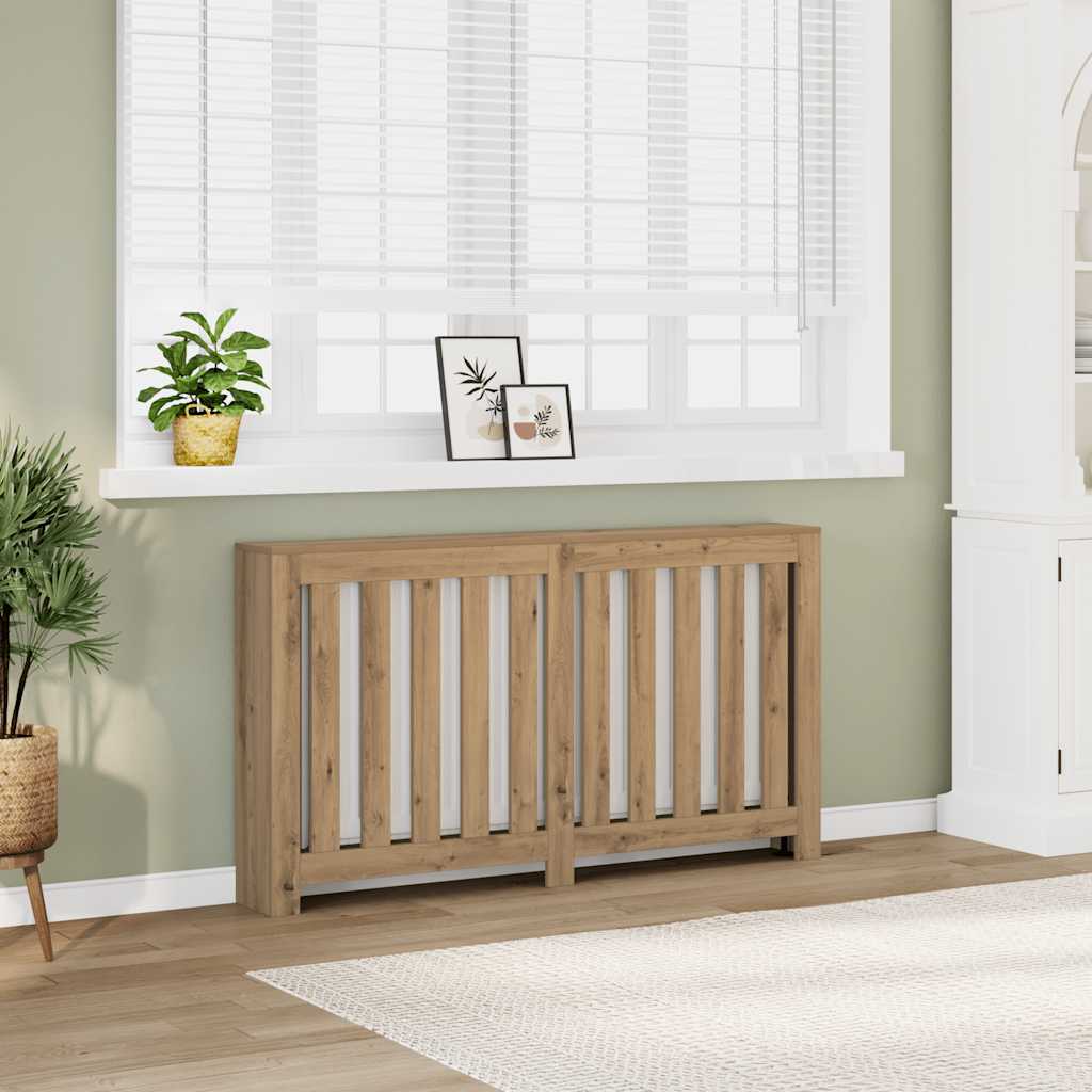Radiator Cover Artisian Oak 149x20x82 cm Engineered Wood