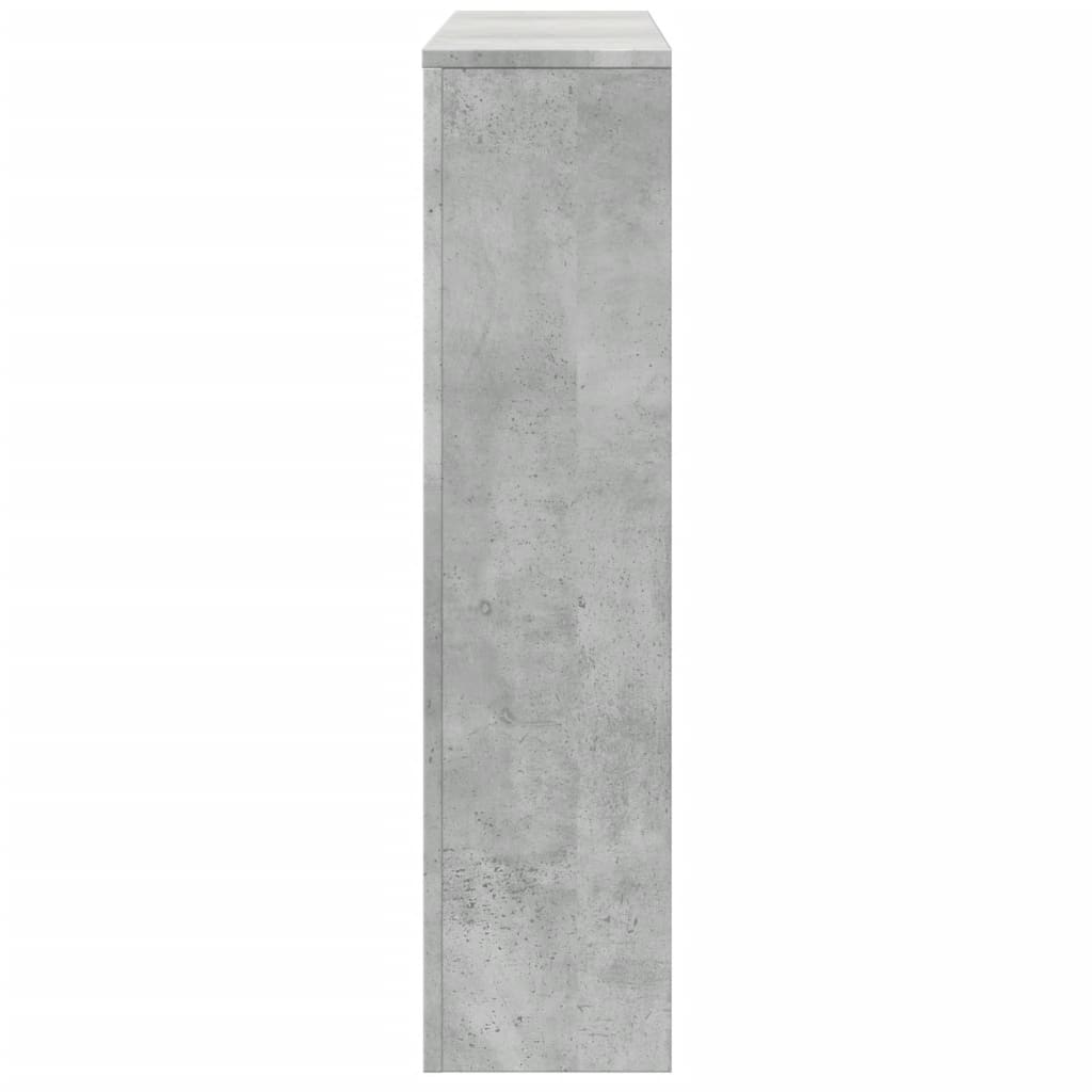 Radiator Cover Concrete Grey 175x20x82 cm Engineered Wood
