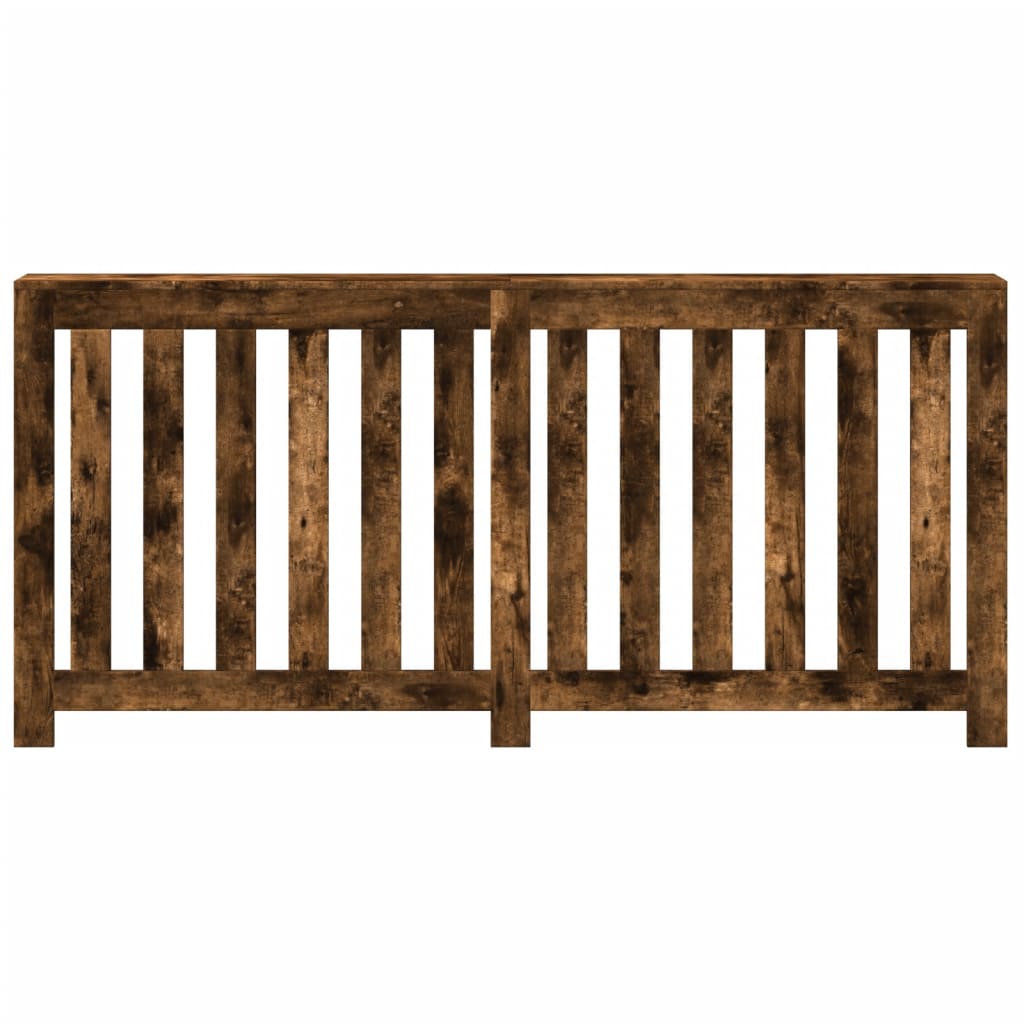Radiator Cover Smoked Oak 175x20x82 cm Engineered Wood