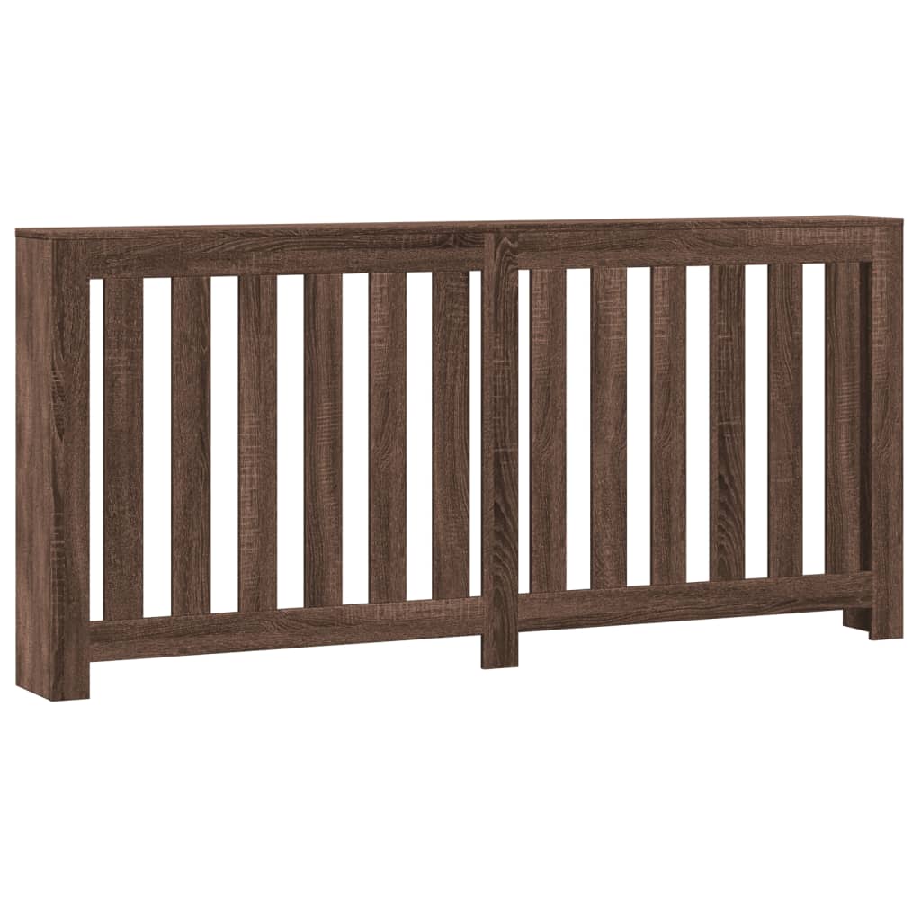 Radiator Cover Brown Oak 175x20x82 cm Engineered Wood