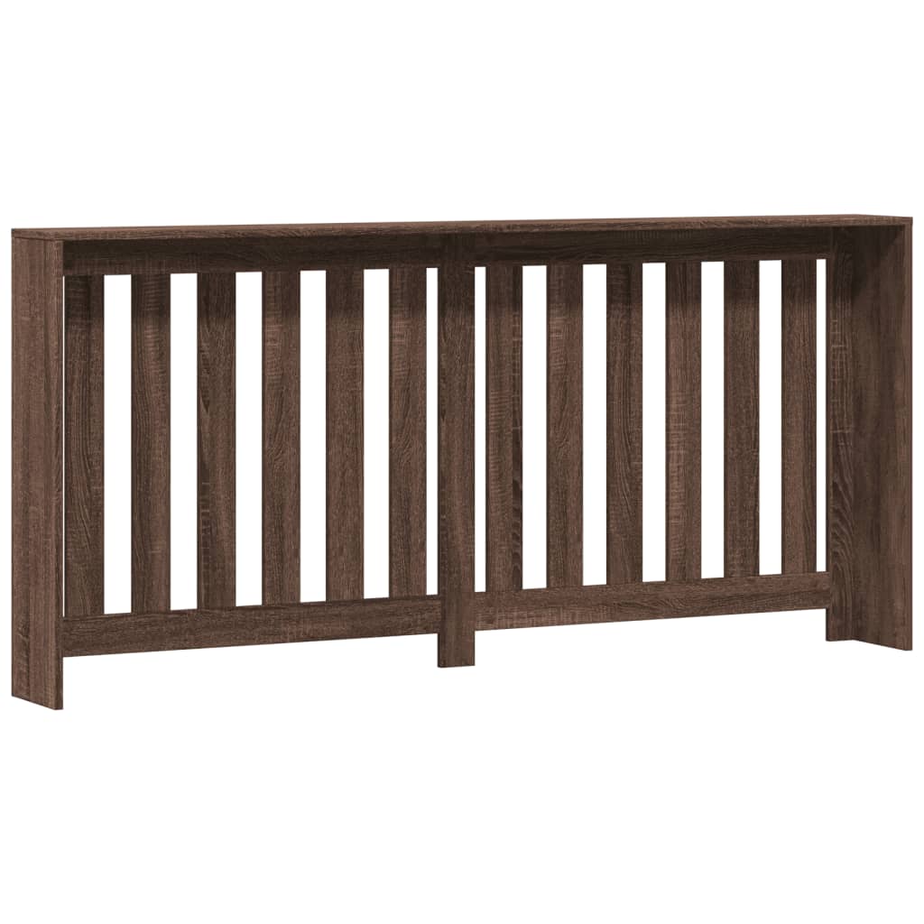 Radiator Cover Brown Oak 175x20x82 cm Engineered Wood
