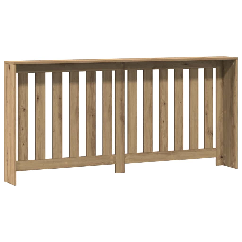 Radiator Cover Artisian Oak 175x20x82 cm Engineered Wood