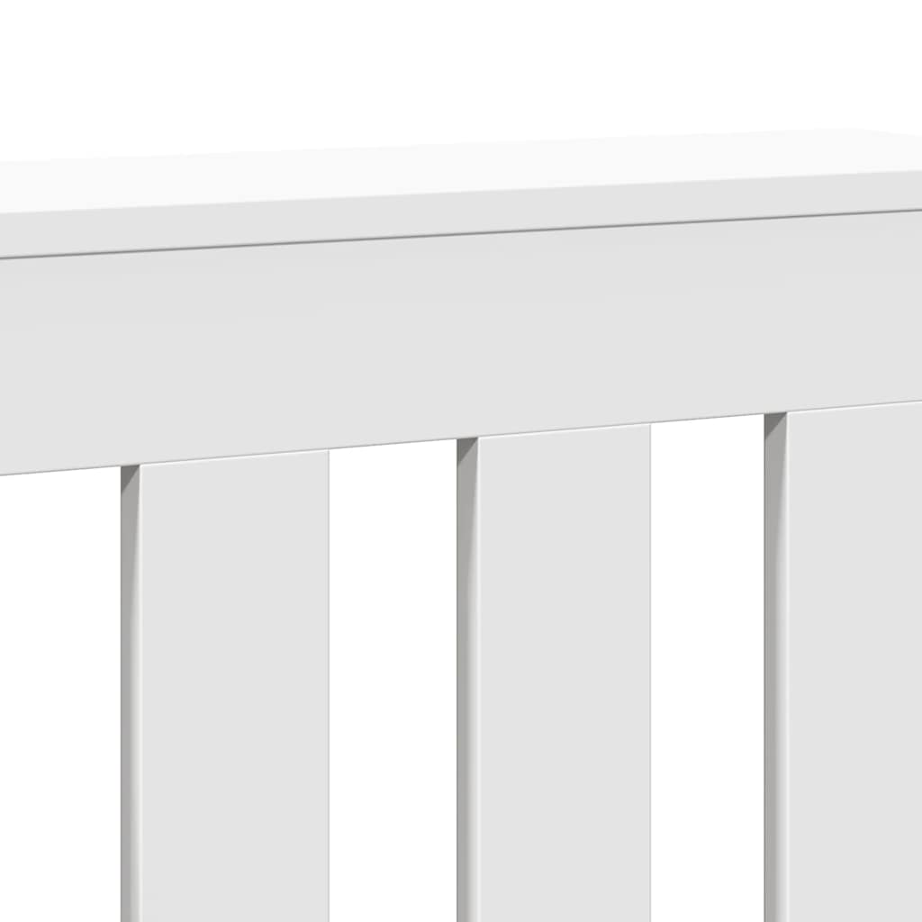 Radiator Cover White 205x21,5x83,5 cm Engineered Wood