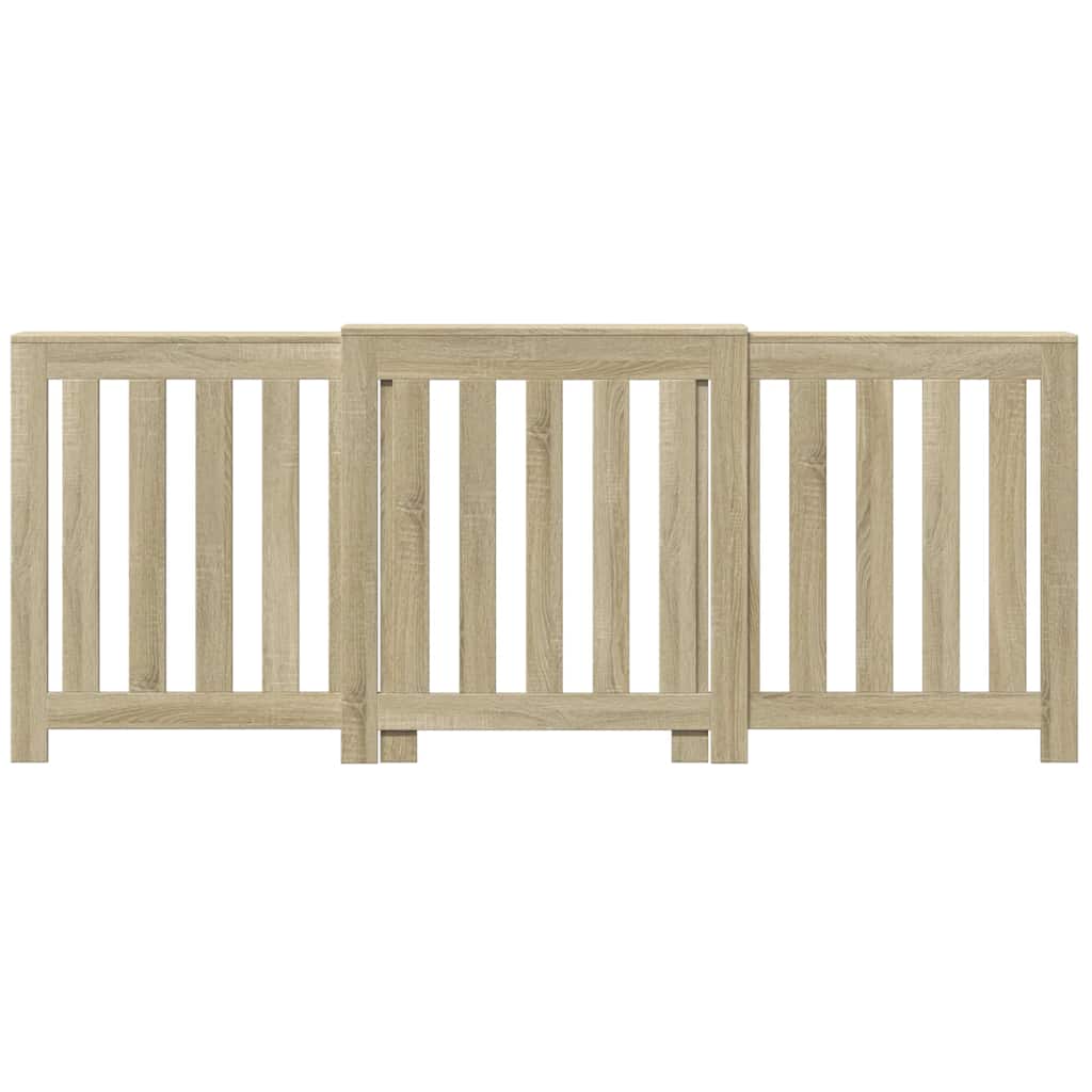 Radiator Cover Sonoma Oak 205x21,5x83,5 cm Engineered Wood