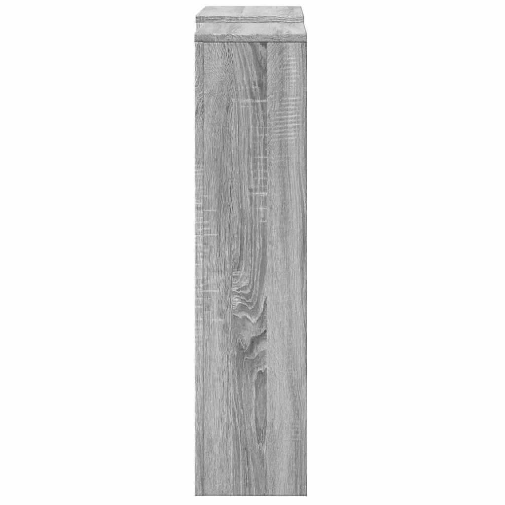 Radiator Cover Grey Sonoma 205x21.5x83.5 cm Engineered Wood