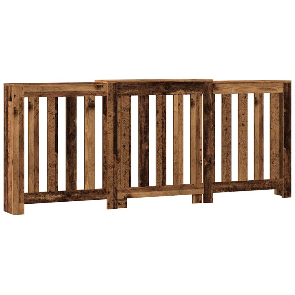 Radiator Cover Old Wood 205x21.5x83.5 cm Engineered Wood