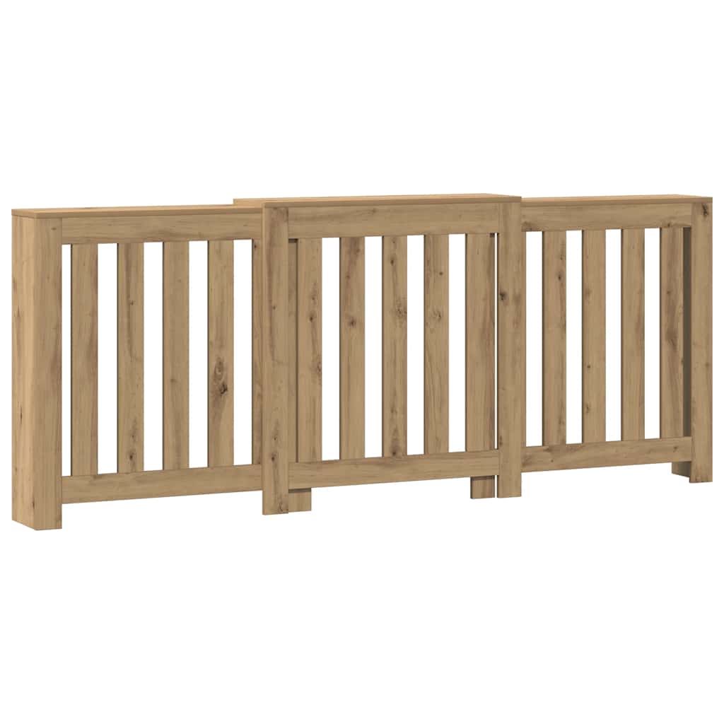 Radiator Cover Artisian Oak 205x21.5x83.5 cm Engineered Wood