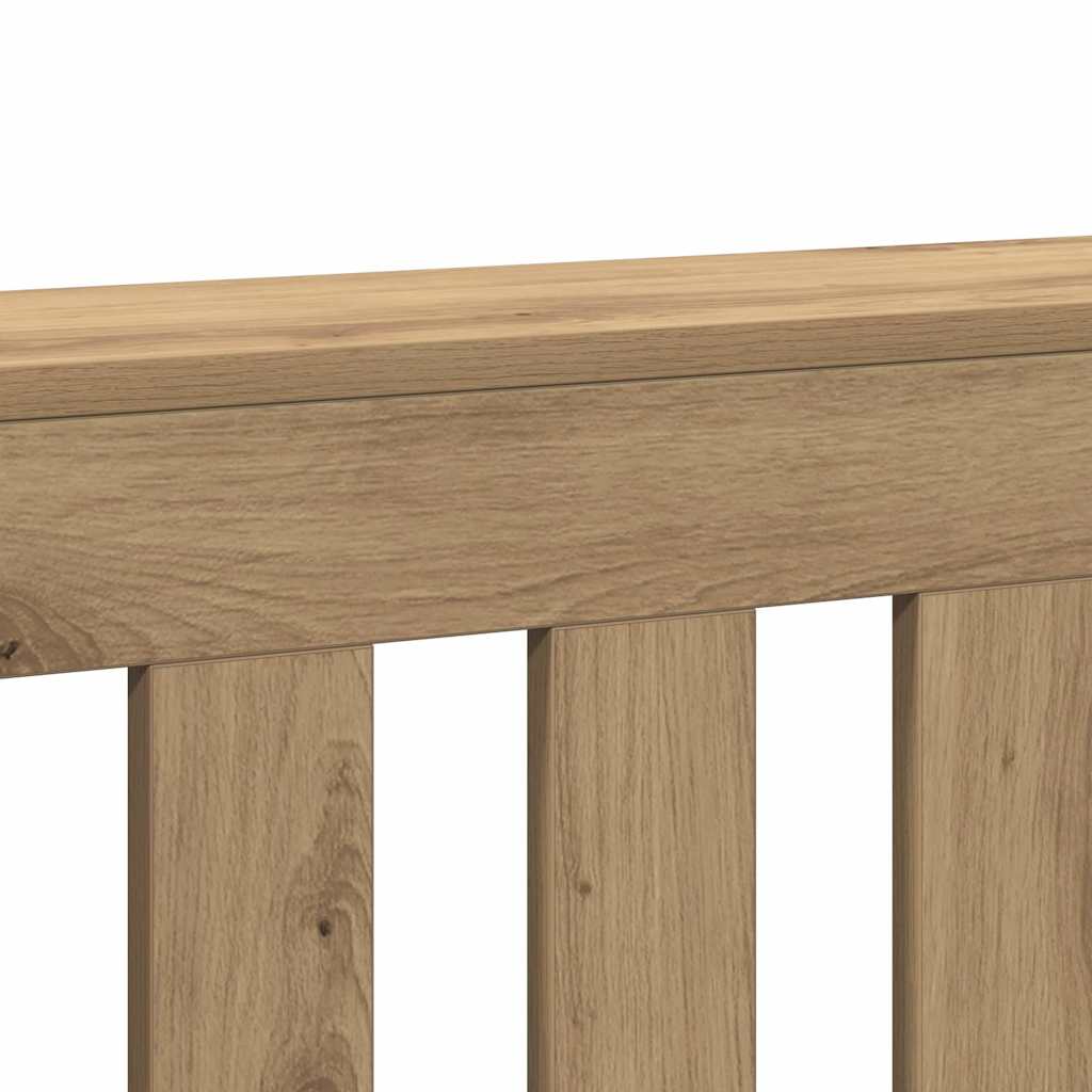 Radiator Cover Artisian Oak 205x21.5x83.5 cm Engineered Wood