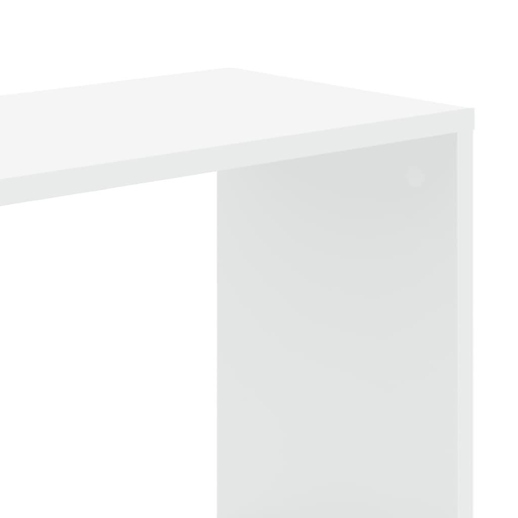 Bookcase 5-Tier White 80,5x23,5x162,5 cm Engineered Wood