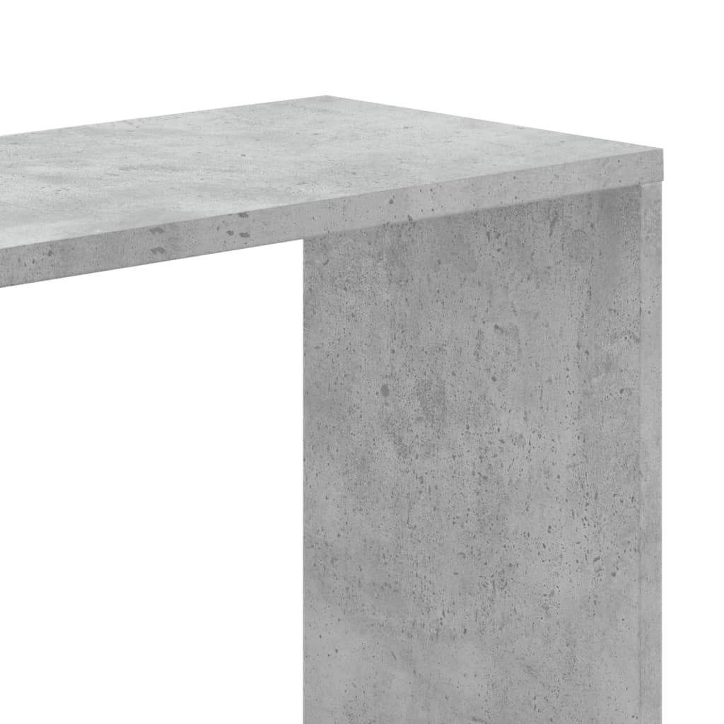 Bookcase 5-Tier Concrete Grey 80,5x23,5x162,5 cm Engineered Wood