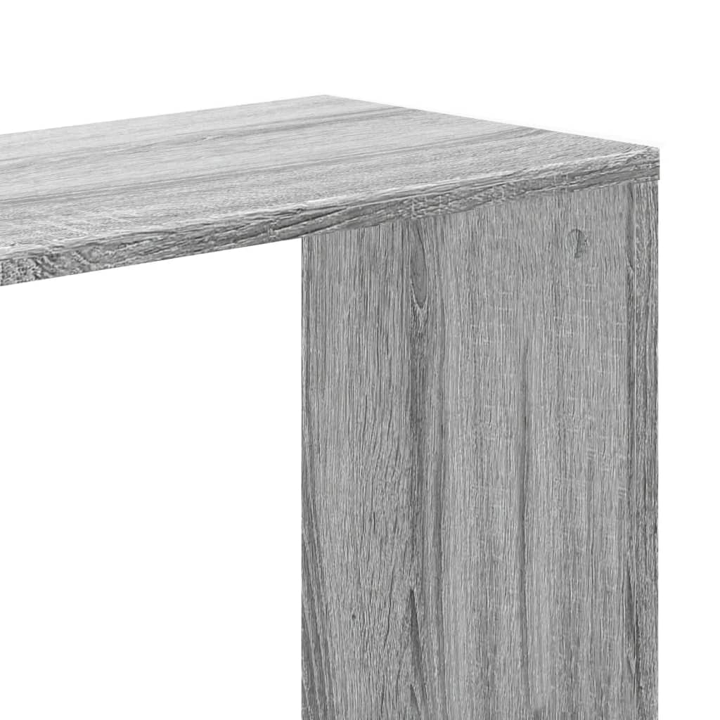 Bookcase 5-Tier Grey Sonoma 80,5x23,5x162,5 cm Engineered Wood