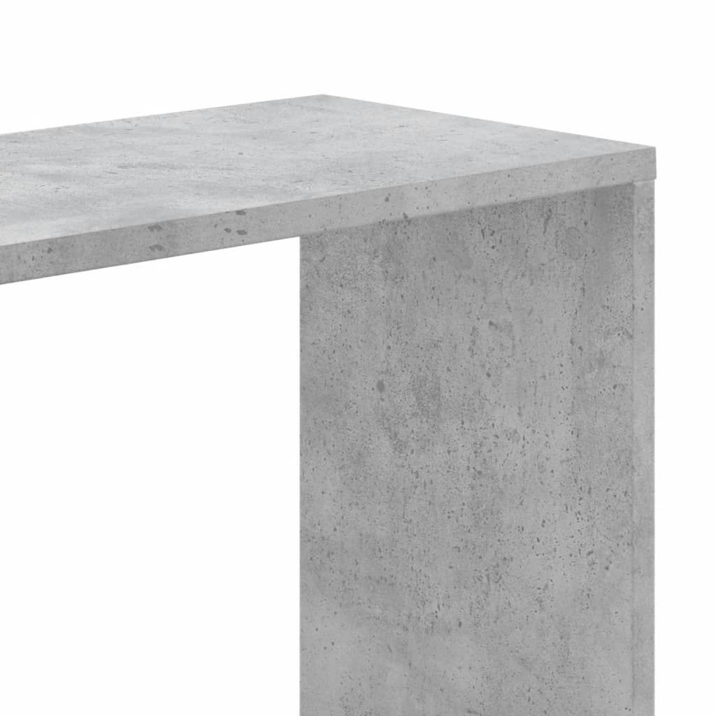 Bookcase 5-Tier Concrete Grey 45x23,5x162,5 cm Engineered Wood