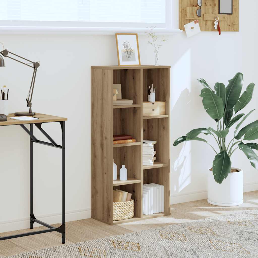 Bookcase Artisian Oak 50x25x105 cm Engineered Wood