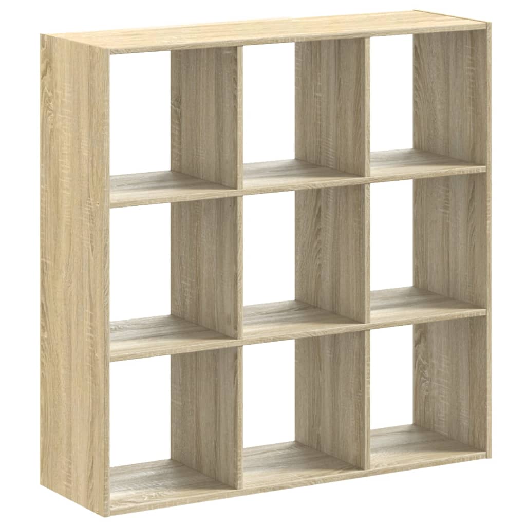 vidaXL Bookcase Sonoma Oak 102x32x102 cm Engineered Wood