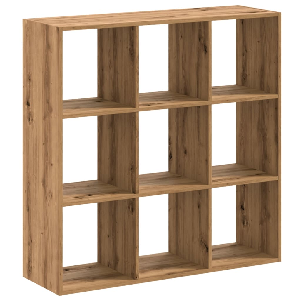 vidaXL Bookcase Artisian Oak 102x32x102 cm Engineered Wood