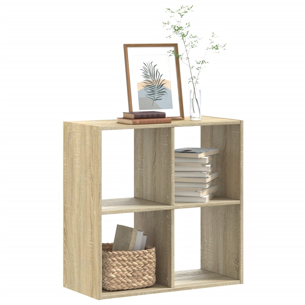 Bookcase Sonoma Oak 68,5x32x68,5 cm Engineered Wood