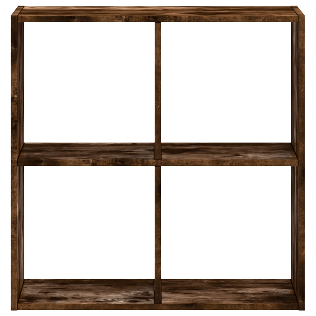 Bookcase Smoked Oak 68,5x32x68,5 cm Engineered Wood
