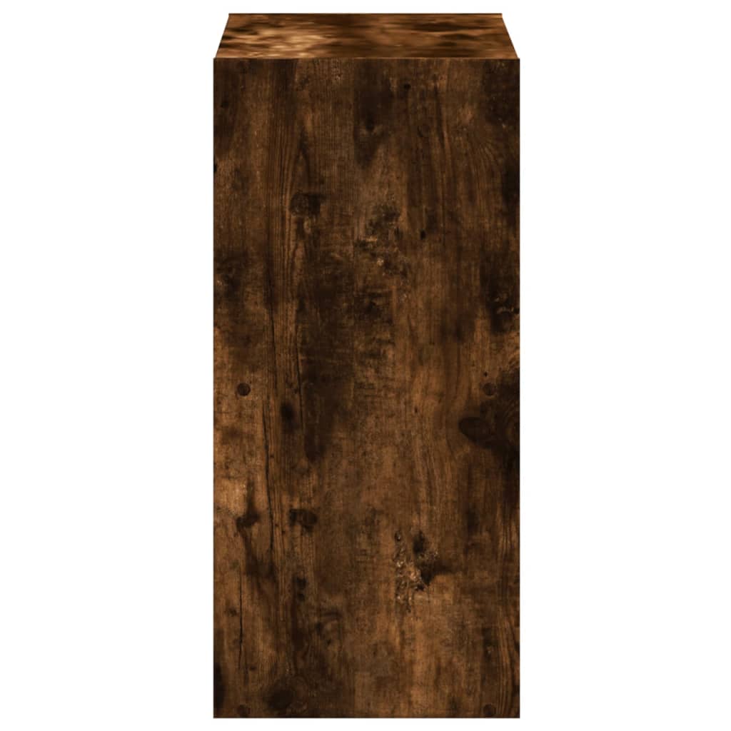 Bookcase Smoked Oak 68,5x32x68,5 cm Engineered Wood