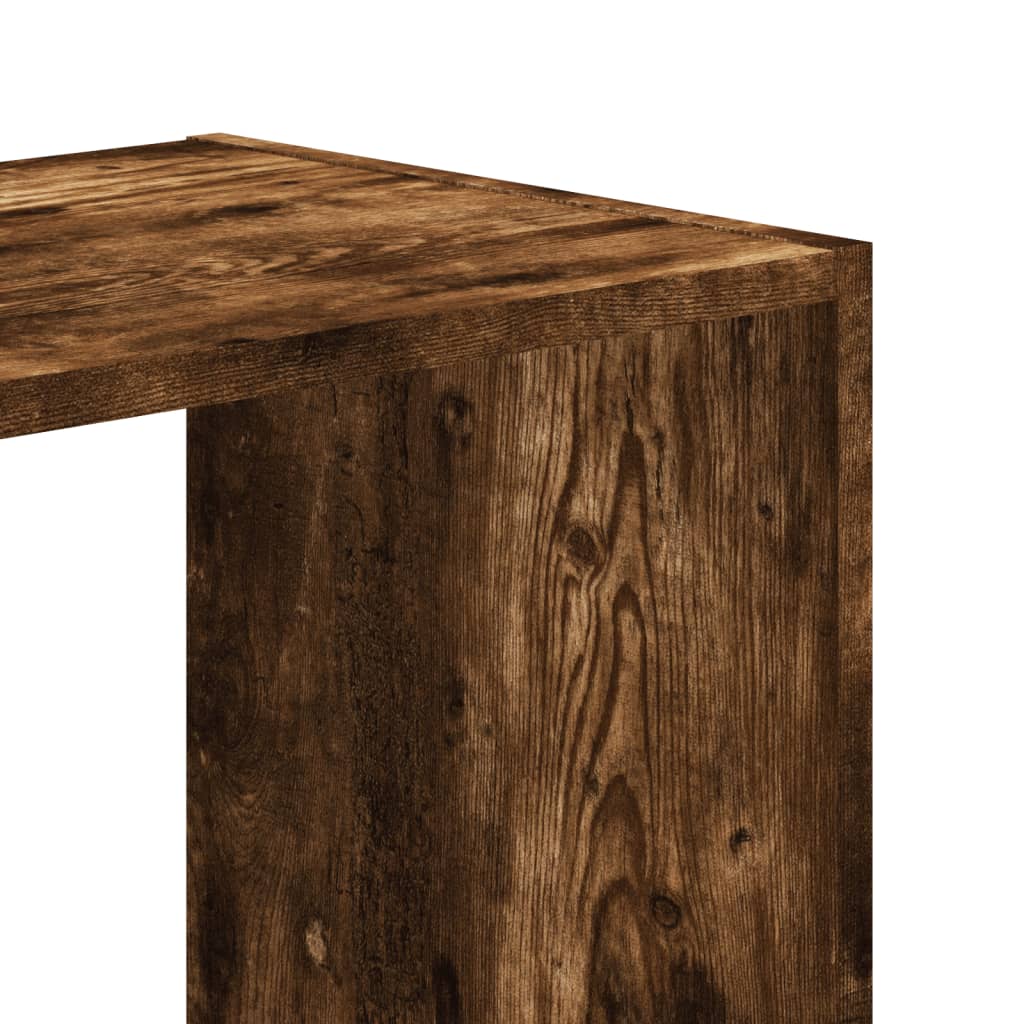 Bookcase Smoked Oak 68,5x32x68,5 cm Engineered Wood