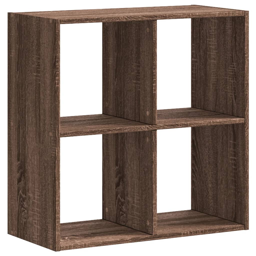 Bookcase Brown Oak 68,5x32x68,5 cm Engineered Wood