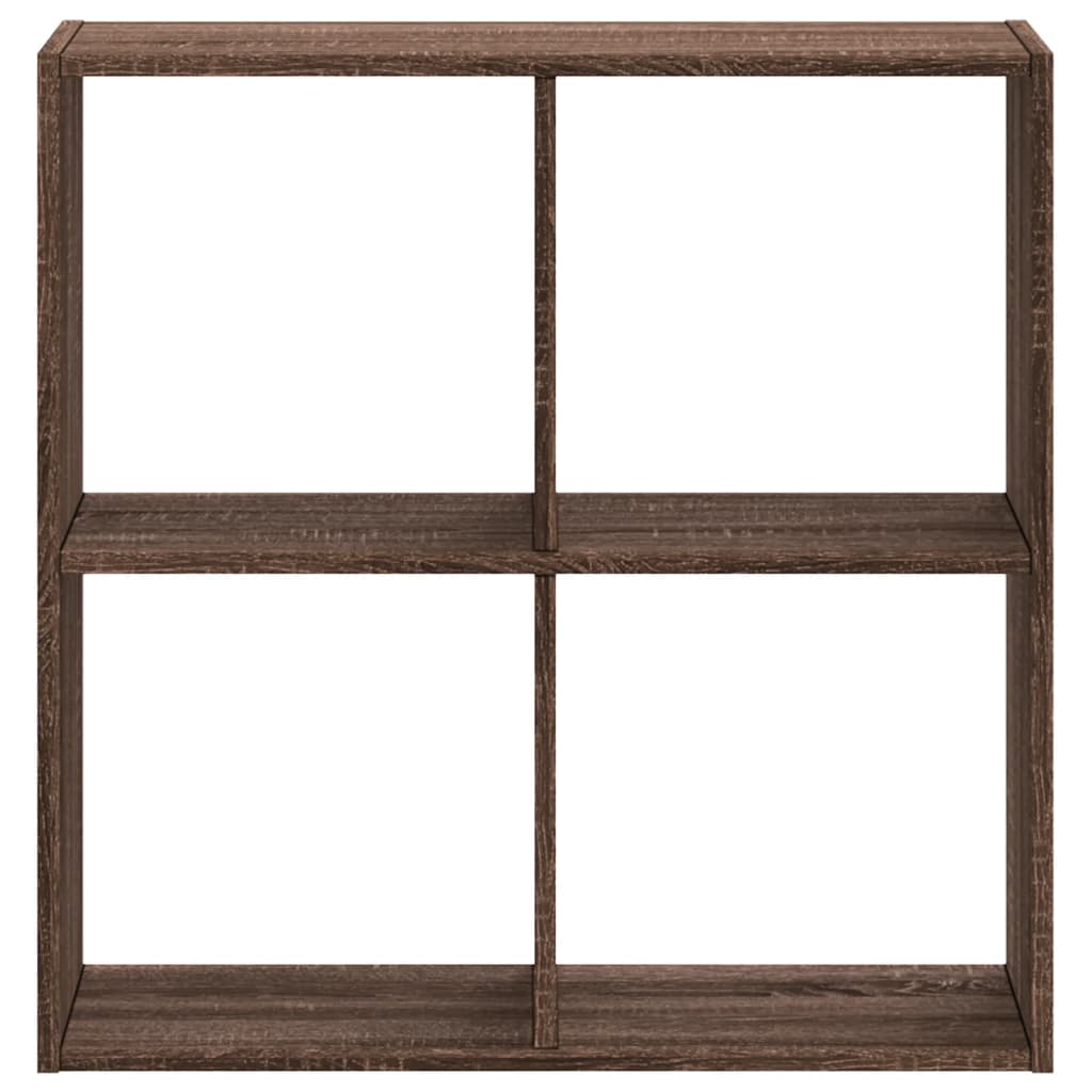 Bookcase Brown Oak 68,5x32x68,5 cm Engineered Wood