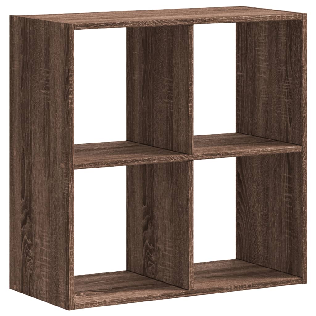 Bookcase Brown Oak 68,5x32x68,5 cm Engineered Wood