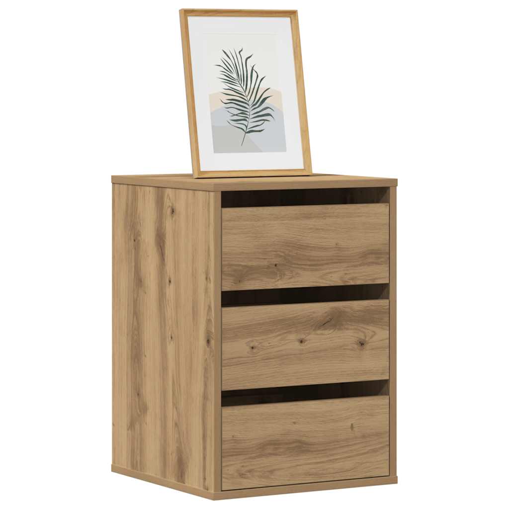 Corner Chest of Drawers Artisian Oak 40x41x58 cm Engineered Wood