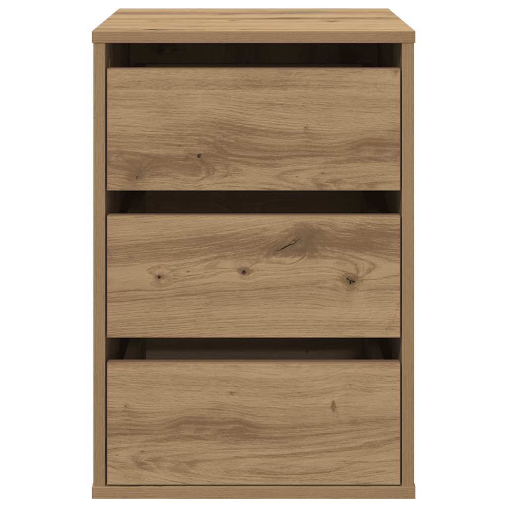 Corner Chest of Drawers Artisian Oak 40x41x58 cm Engineered Wood