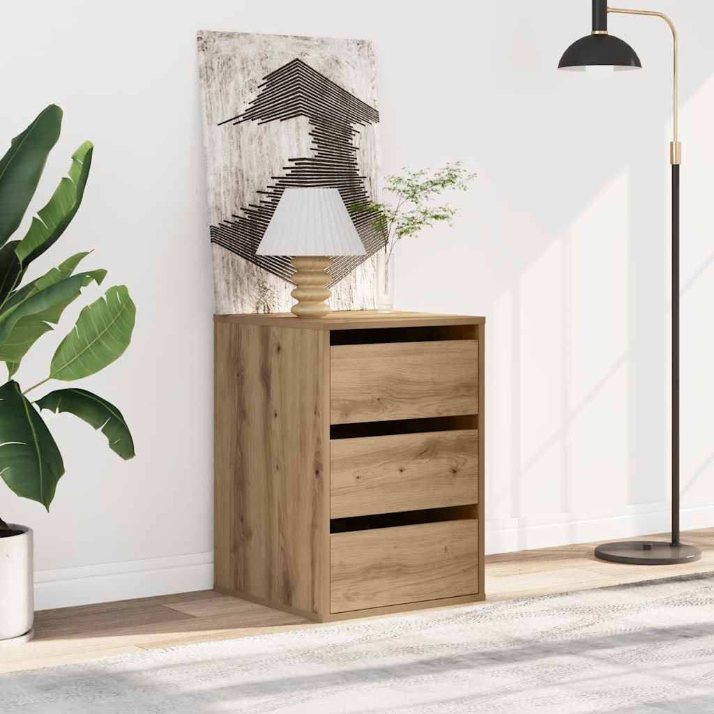 Corner Chest of Drawers Artisian Oak 40x41x58 cm Engineered Wood