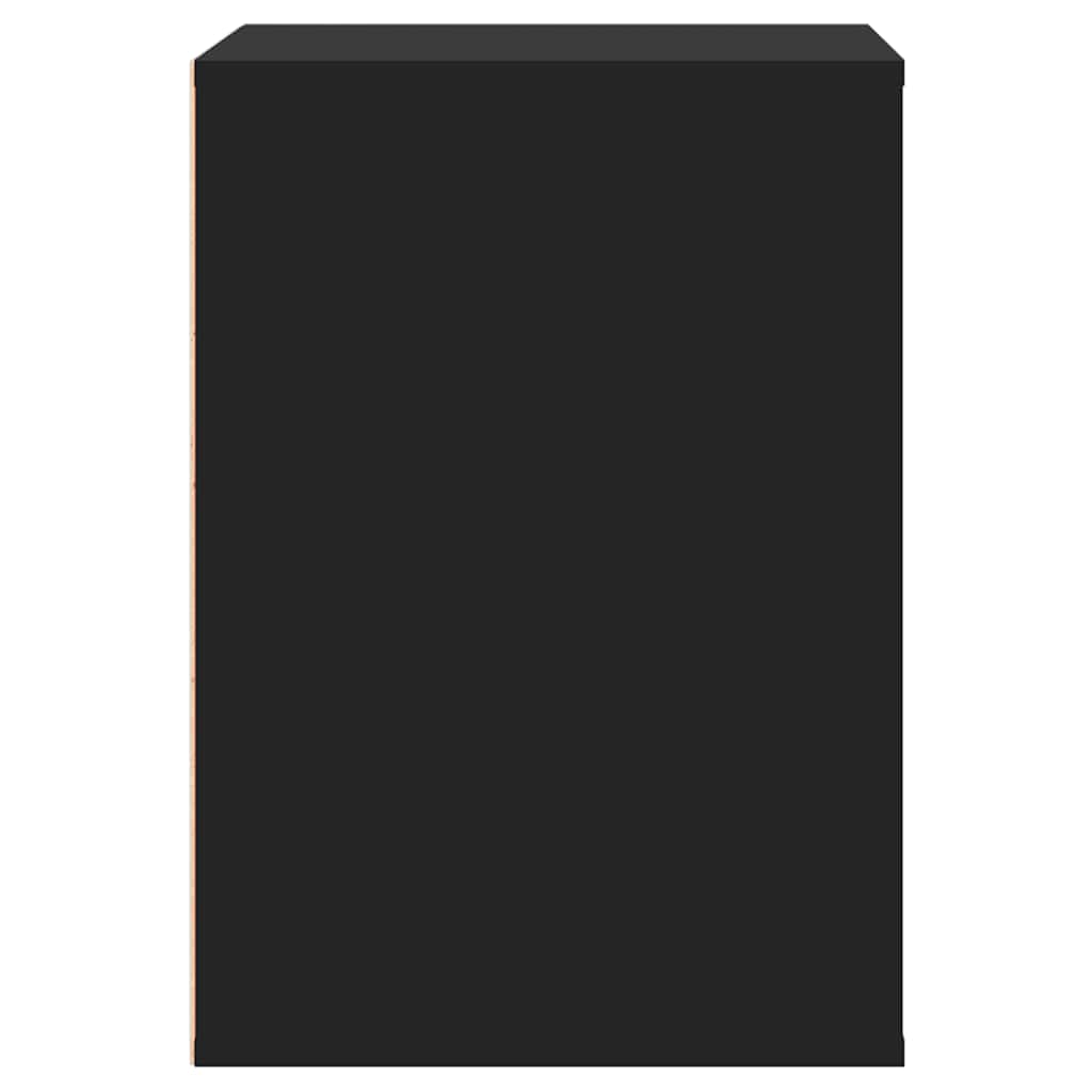 Corner Chest of Drawers Black 60x41x58 cm Engineered Wood