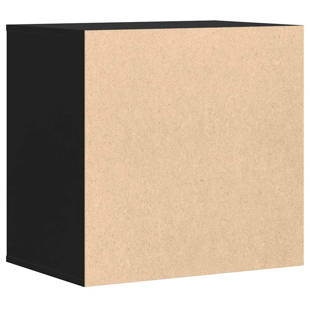 Corner Chest of Drawers Black 60x41x58 cm Engineered Wood
