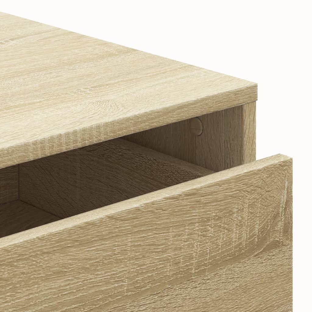 Corner Chest of Drawers Sonoma Oak 80x41x58 cm Engineered Wood
