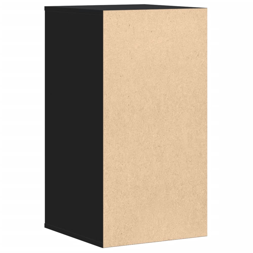 Corner Chest of Drawers Black 40x41x76 cm Engineered Wood