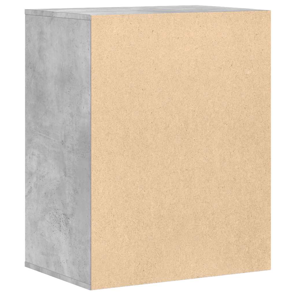 Corner Chest of Drawers Concrete Grey 60x41x76 cm Engineered Wood