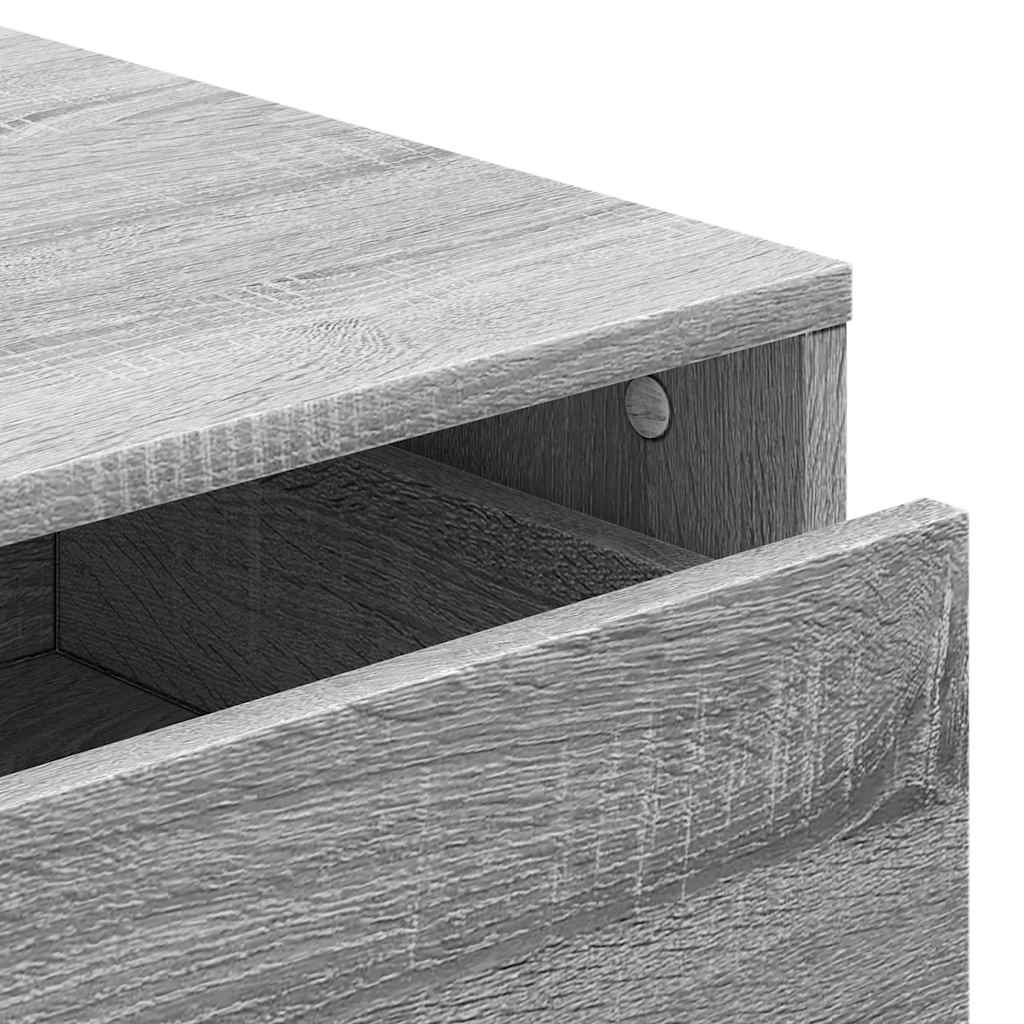 Corner Chest of Drawers Grey Sonoma 60x41x76 cm Engineered Wood