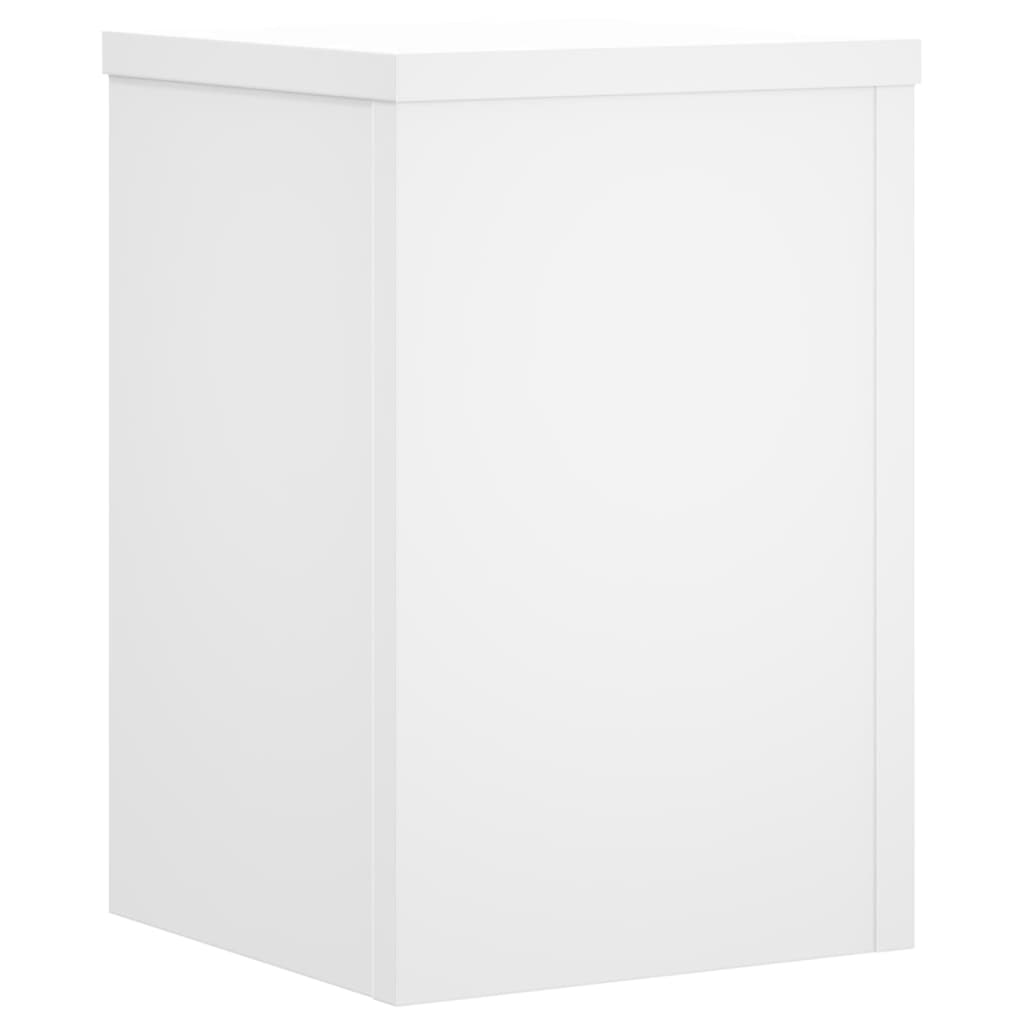 Plant Stands 2 pcs White 25x25x35 cm Engineered Wood