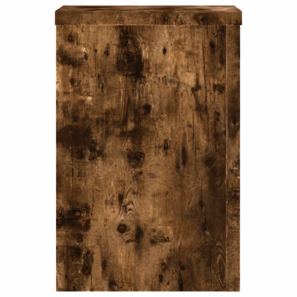 Plant Stands 2 pcs Smoked Oak 25x25x35 cm Engineered Wood